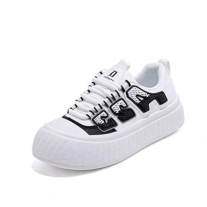 Damen Plateau Sneaker Bequem Modern Dämpfung