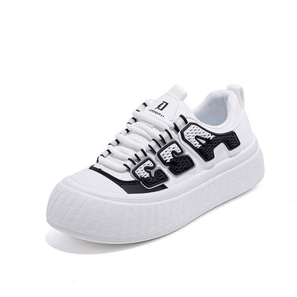 Damen Plateau Sneaker Bequem Modern Dämpfung
