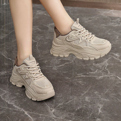 Damen Laufschuhe Chunky Atmungsaktives Material Komfort