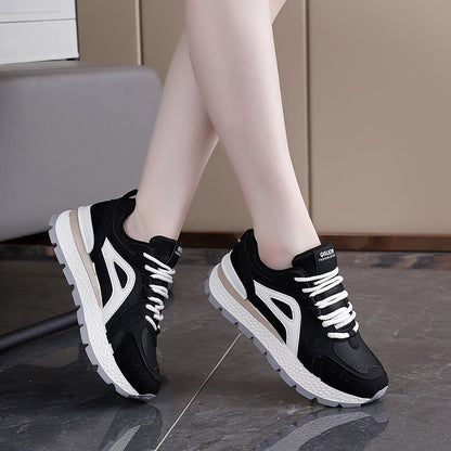 Damen Sneaker Bequem Komfortschuhe Schwarz - Norvielle