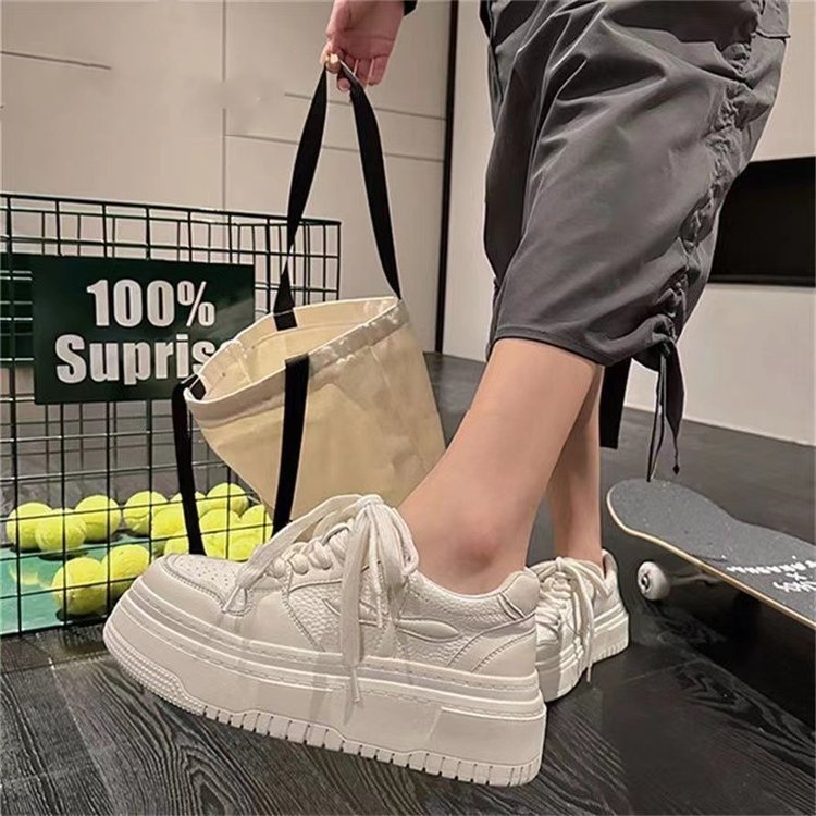 Damen Plateau Sneaker Rutschfest Modisch