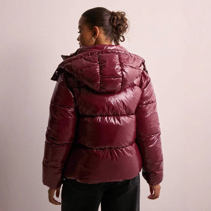 Damen Winterjacke Warm Isoliert Mit Kapuze