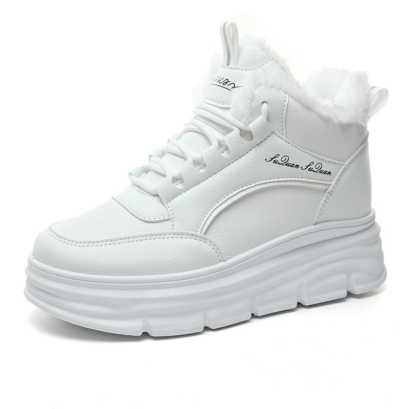 Damen Winter Sneaker Hoch Rutschfest Elastisch