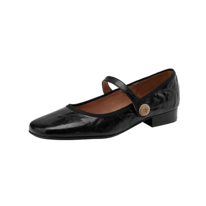 Damen Ballerinas Leder Elegantes Design