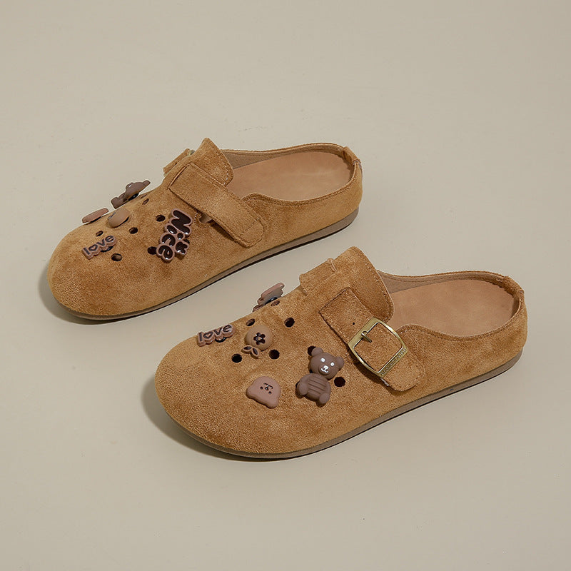 Damen Clogs Tiermotiv Verstellbarer Riemen