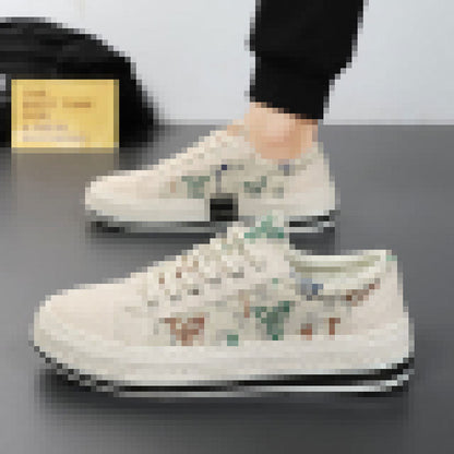 Damen Sneaker Bequem Floral Design Freizeitschuhe