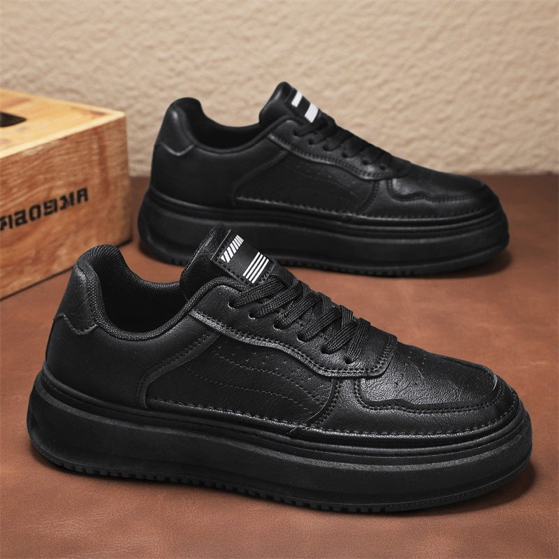 Damen Sneaker Leder Weich Laufsohle