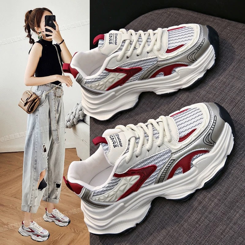 Damen Laufschuhe Atmungsaktiv Mit Komfort-Dämpfung Schwarz - Norvielle