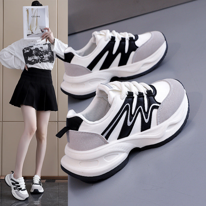 Damen Sneaker Chunky Atmungsaktives Mesh Weite Sohle - Norvielle
