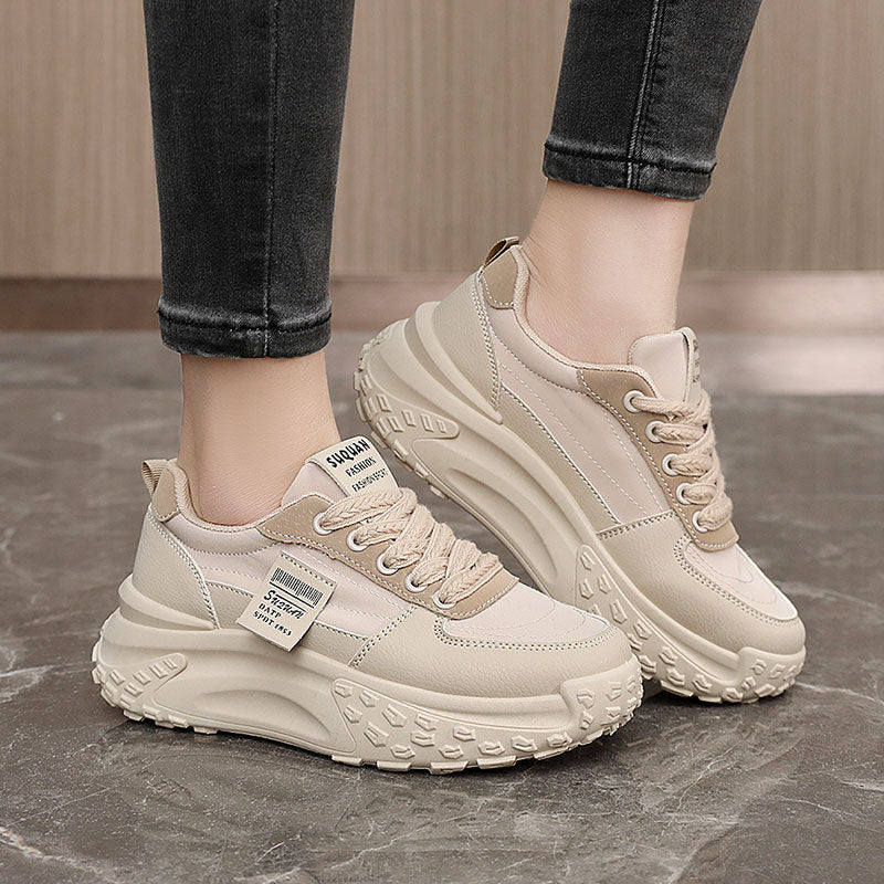 Damen Sneaker Chunky Bequem Komfortschuhe