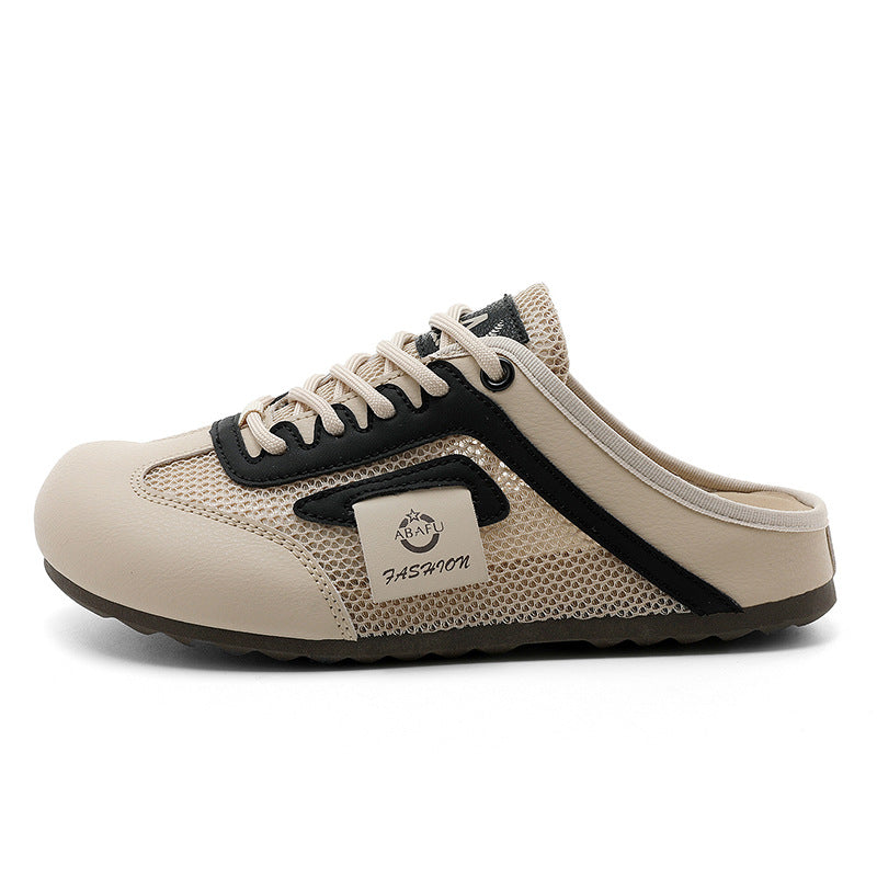Damen Clogs Atmungsaktives Material Bequem Halbhoch - Norvielle