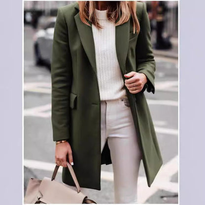 Damen Langblazer Elegant Modern