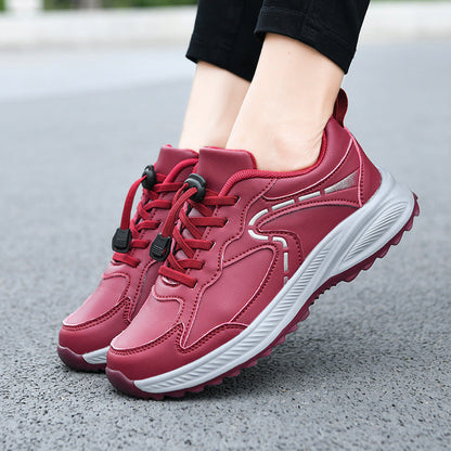 Damen Sport-Schuhe Schnellverschluss Polster Sohle Bequem