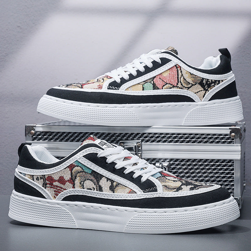 Damen Sneaker Bequem Sportlich Muster
