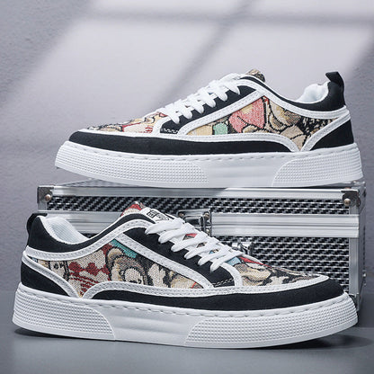 Damen Sneaker Bequem Sportlich Muster