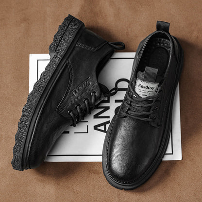 Damen Schnürschuhe Robustes Leder Rutschfest