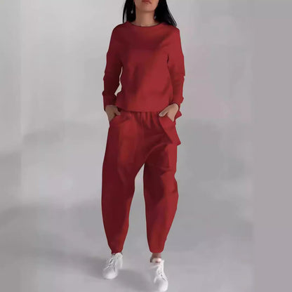 Damen Jogginganzug Sportlich Bequem