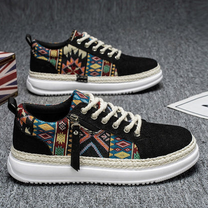 Damen Sneaker Sportlich Weiches Innenfutter Schwarz - Norvielle