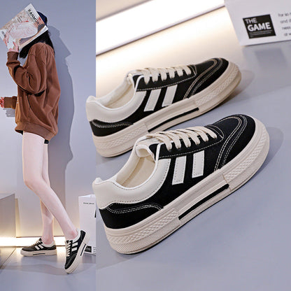 Damen Sneaker Sportlich Weiß Laufsohle - Norvielle