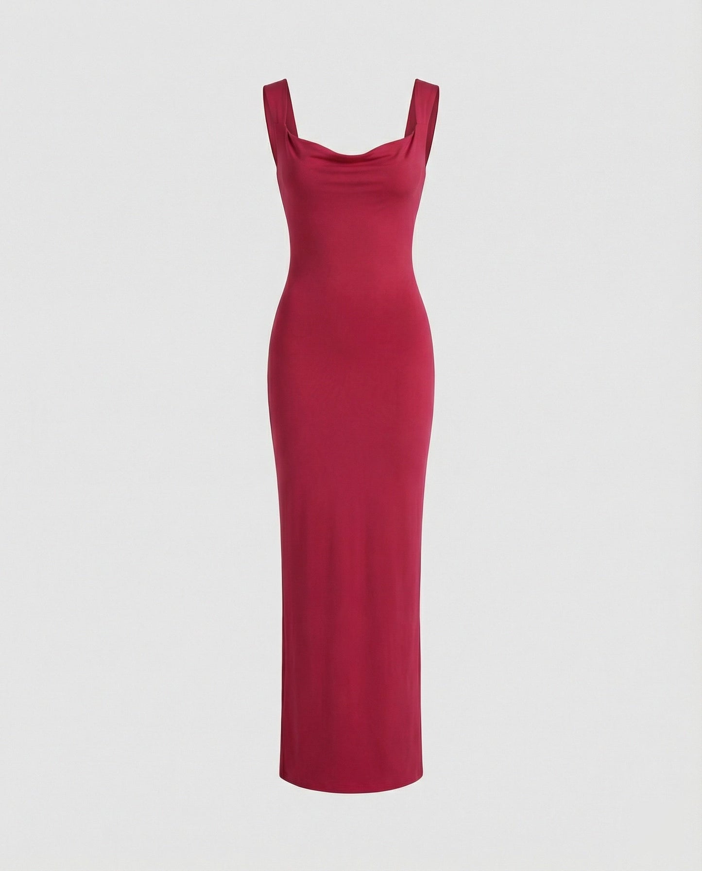 Elegantes Damen Abendkleid Lang Figurformend Tiefes Dekolleté