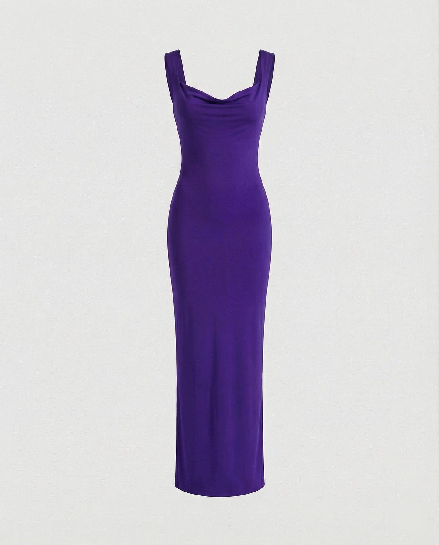 Elegantes Damen Abendkleid Lang Figurformend Tiefes Dekolleté