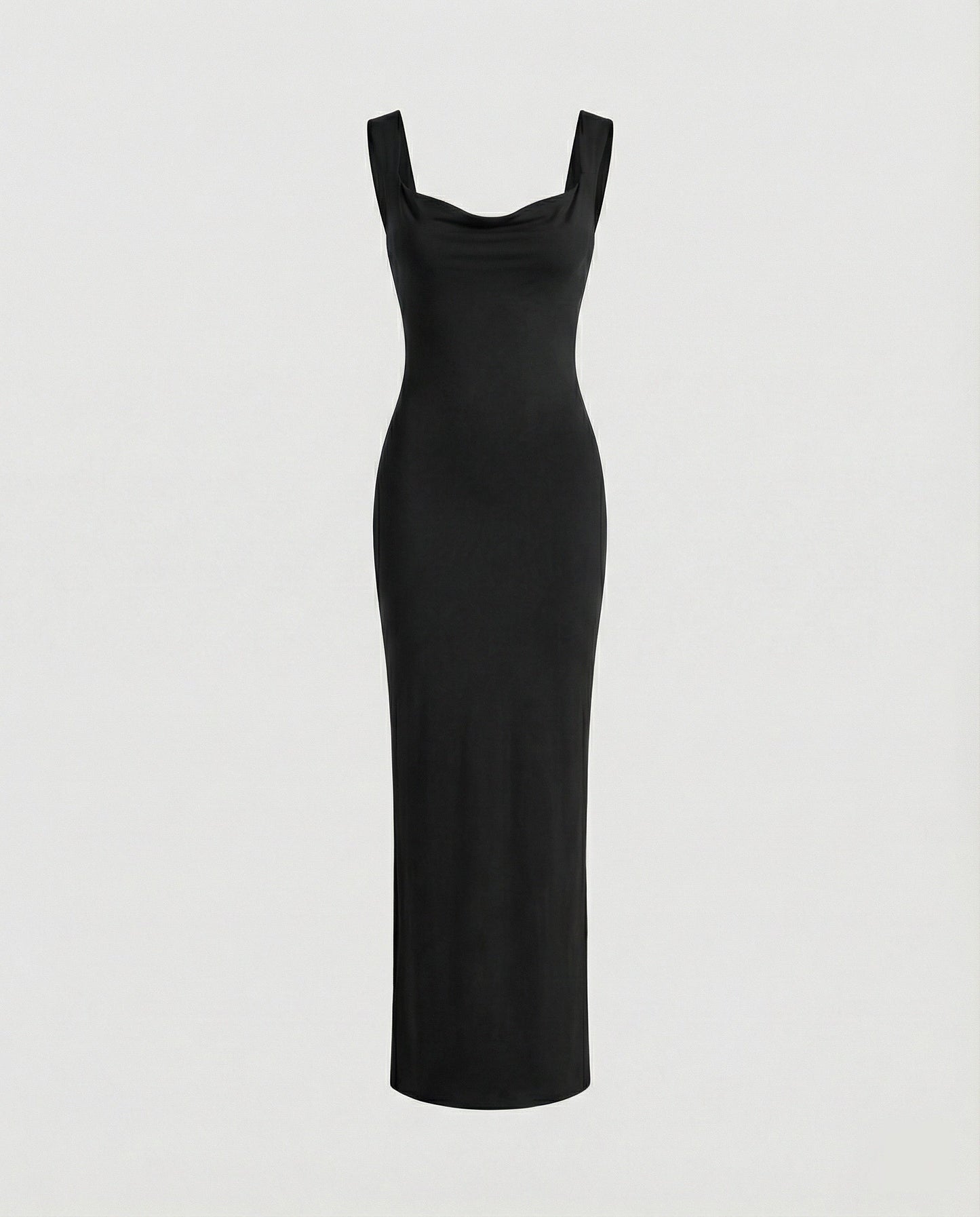 Elegantes Damen Abendkleid Lang Figurformend Tiefes Dekolleté