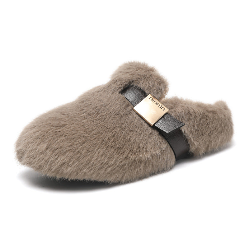 Damen Hausschuhe Flauschig Warm Modisch