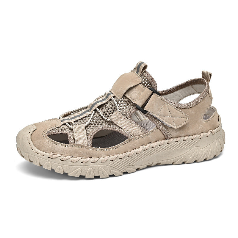 Damen Freizeitsandalen Atmungsaktives Leder Rutschfeste Sohle