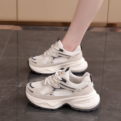 Damen Sneaker Sportlich Atmungsaktives Mesh Stabile Sohle