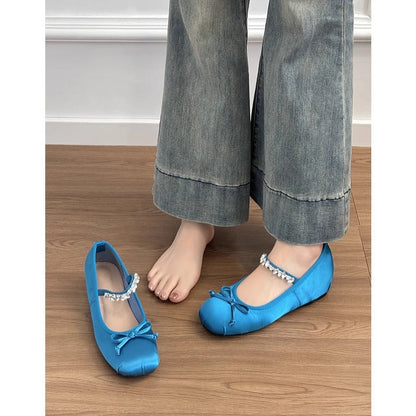Damen Ballerinas Riemendesign Komfortfußbett Elegant