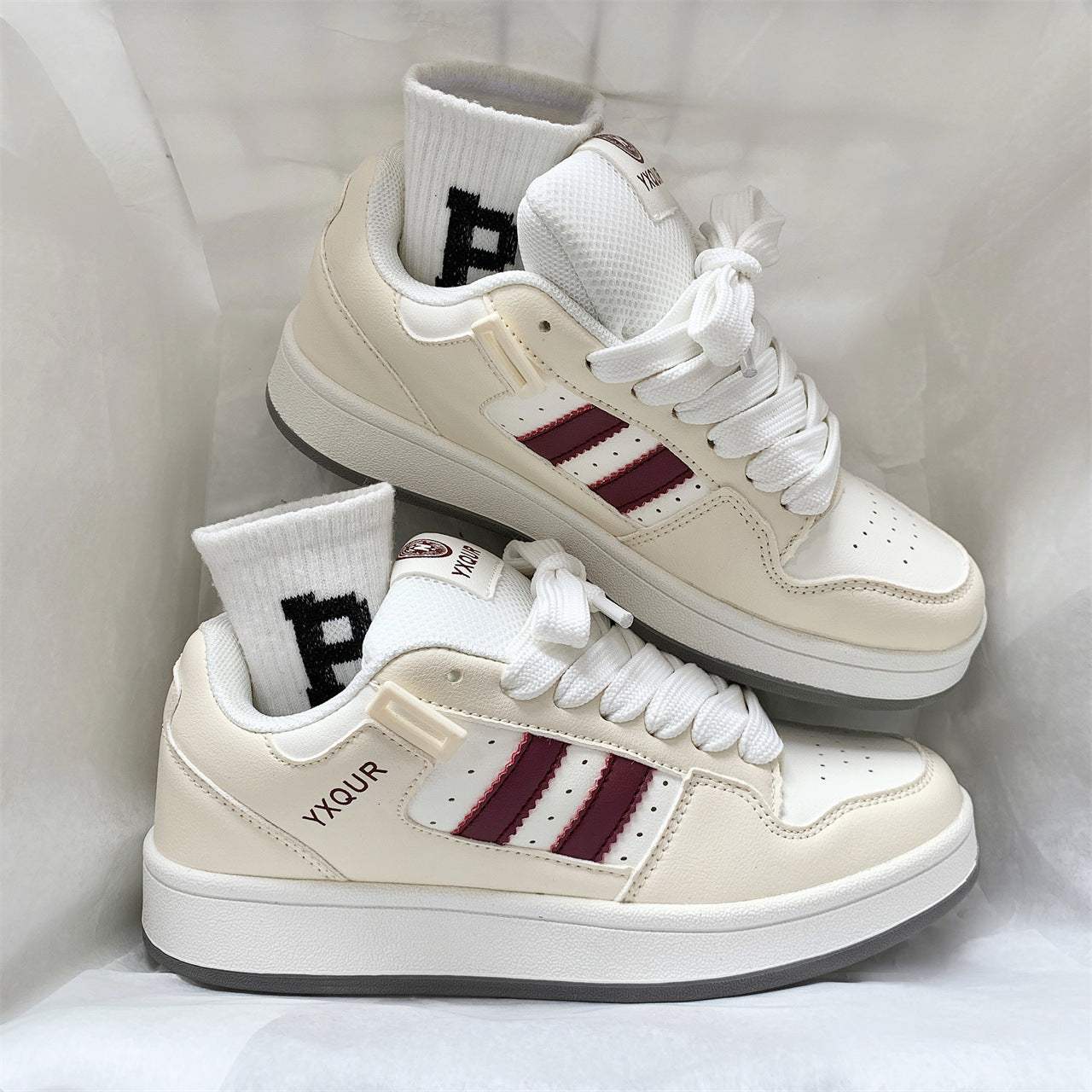 Damen Schnürschuhe Sneaker Sportlich Bequem