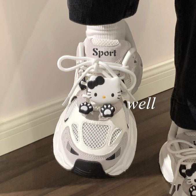 Damen Sneaker Hello Kitty Sportlich Frauen Schuhe