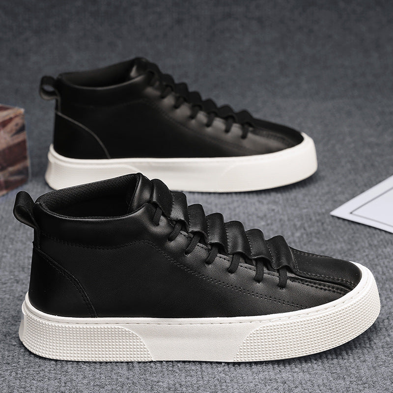 Damen Sneaker Hoch Sportlich Robust Schwarz - Norvielle