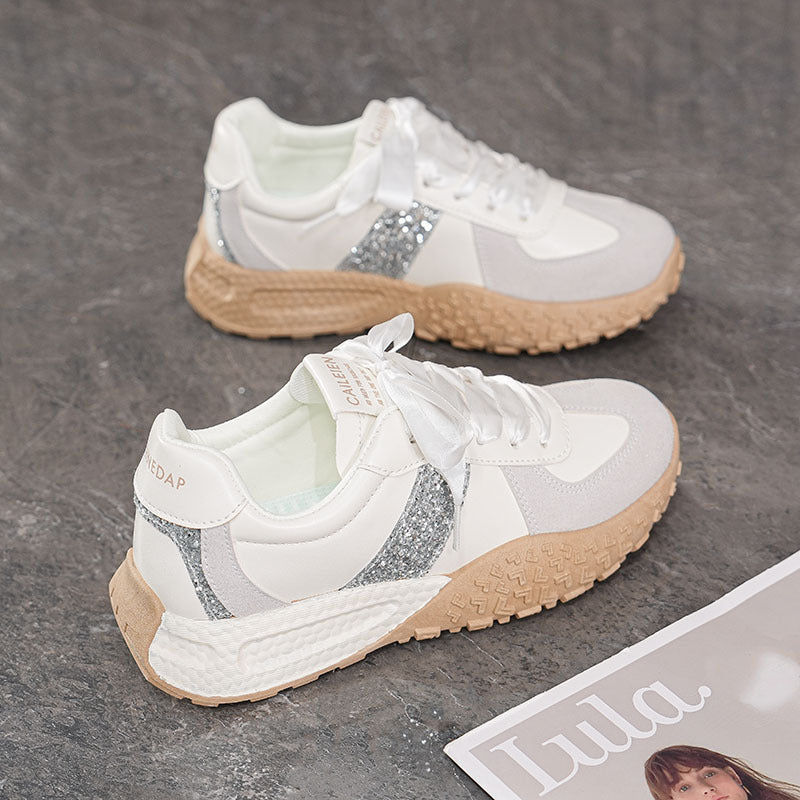 Damen Sneaker Glitzer Flexibel