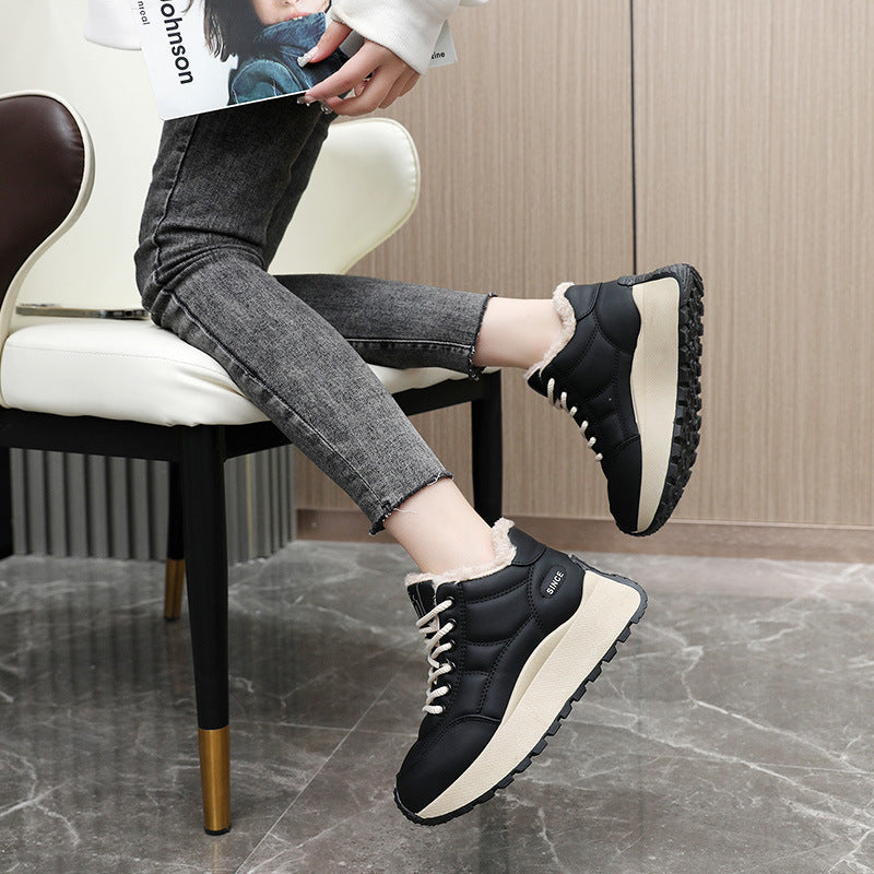 Damen Laufschuhe Warmes Innenfutter Komfort Sneaker