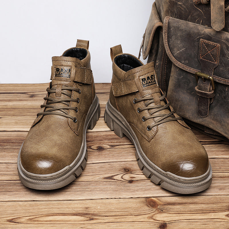 Herren Schnürstiefel Robust Rutschfest Outdoor Stiefel