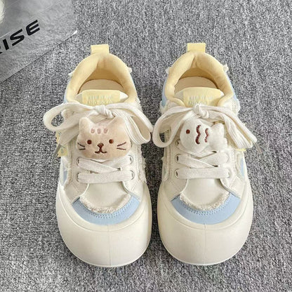 Damen Sneaker Tiermotiv Weiche Sohle