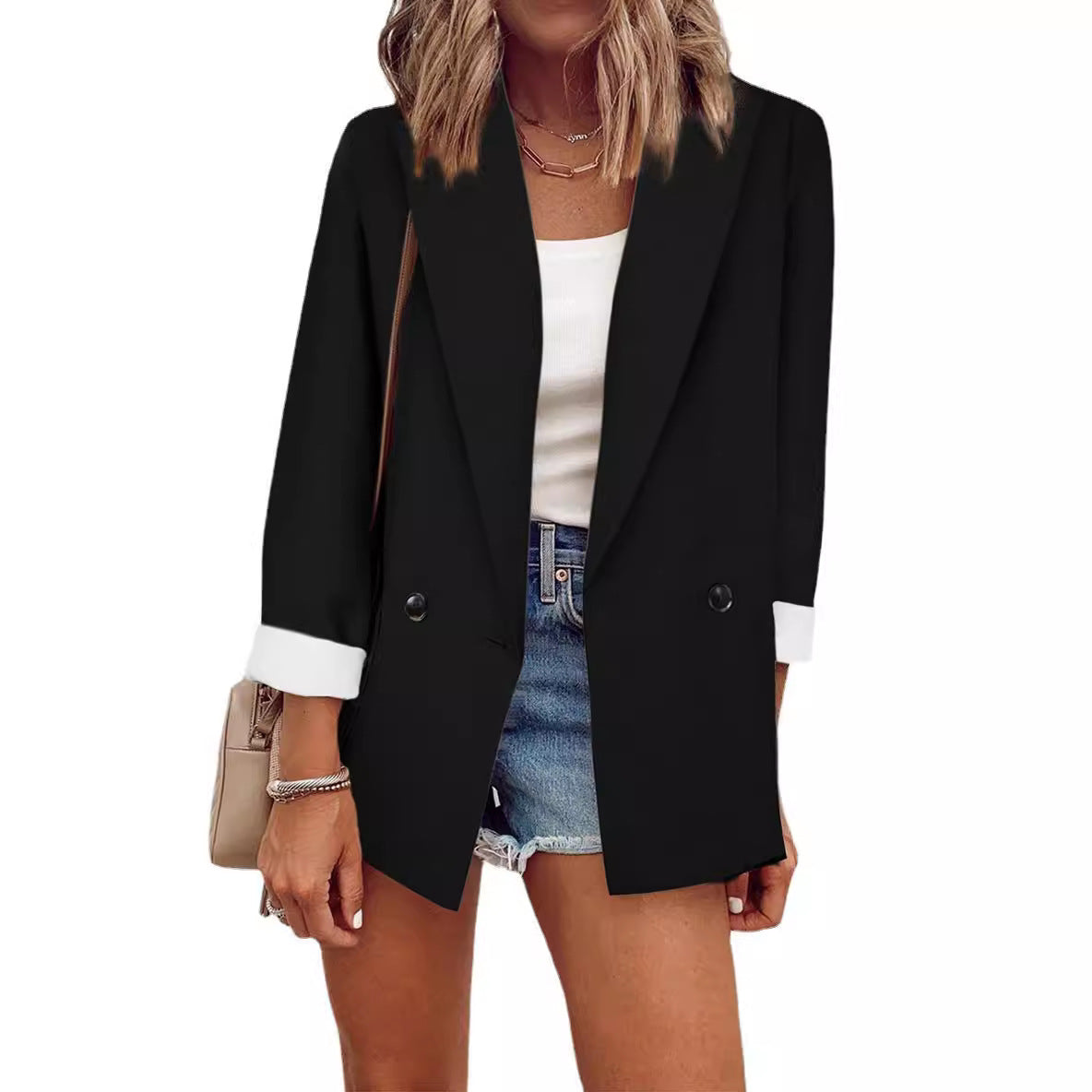 Damen Blazer Oversized Elegant