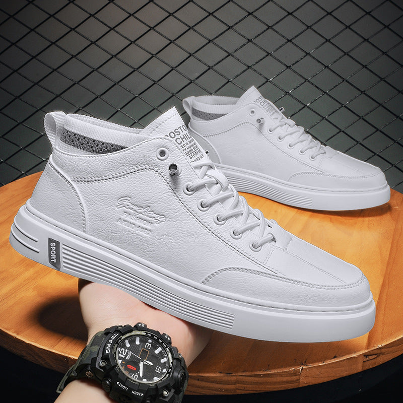 Damen Hochsneaker Kunstleder Elastisch