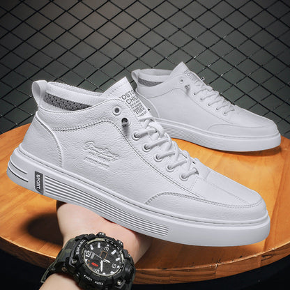 Damen Hochsneaker Kunstleder Elastisch