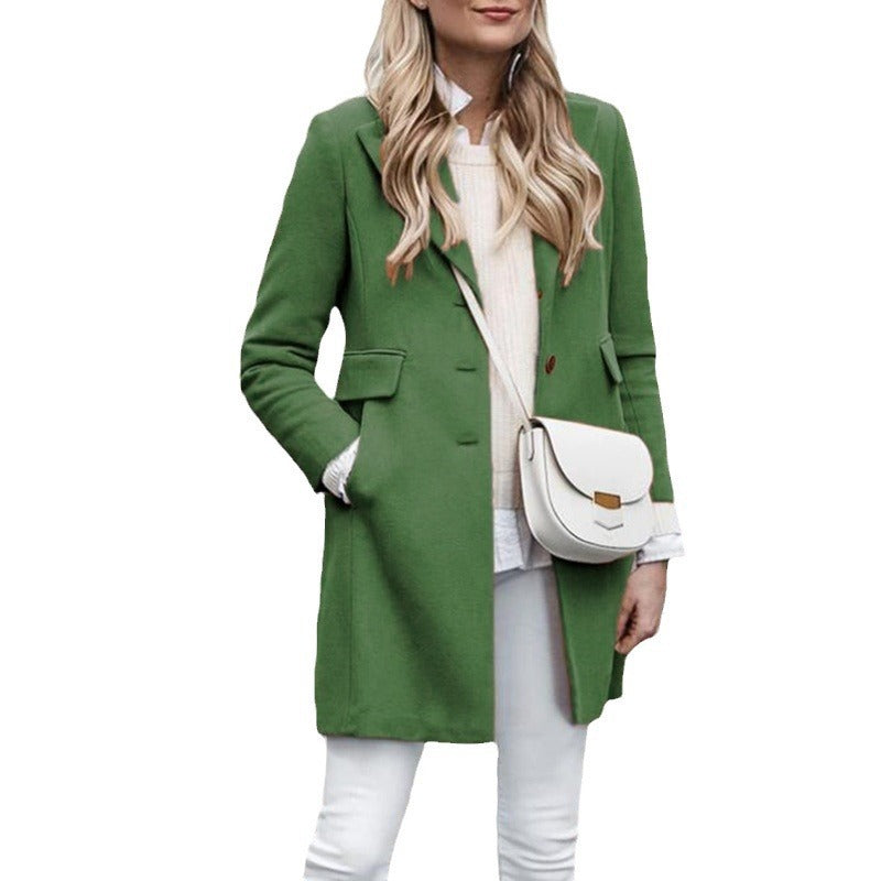 Damen Wollmantel Berliner Stil Elegantes Design