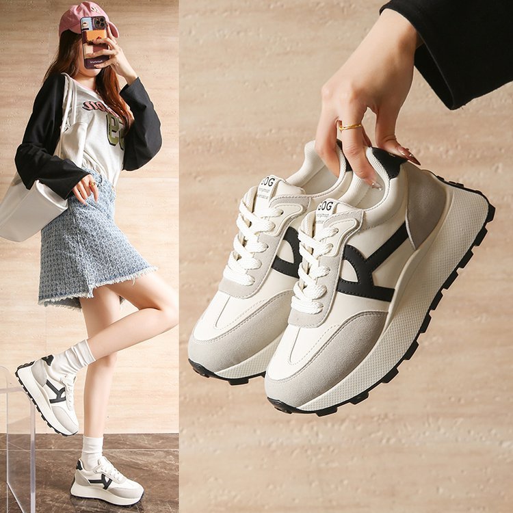 Damen Plateau Sneaker Sportlich Komfortabel - Norvielle