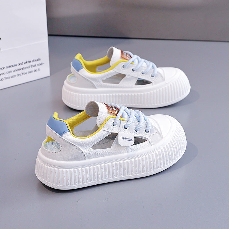 Damen Sneaker Atmungsaktives Mesh Hoch Sportlich