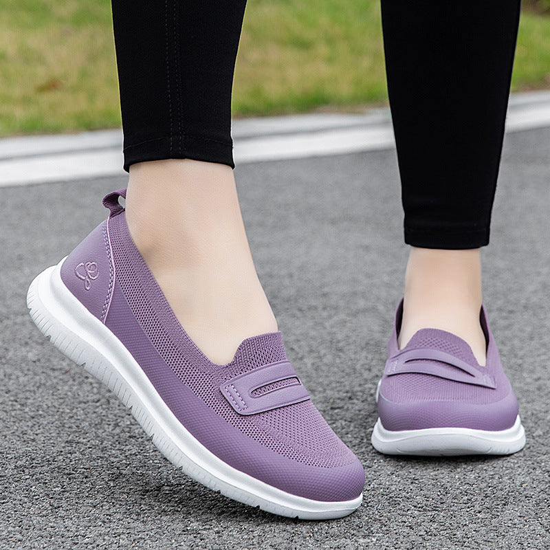 Damen Sneaker Atmungsaktiv Bequem Weiss - Norvielle