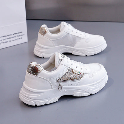 Damen Sneaker Atmungsaktiv Glitzer