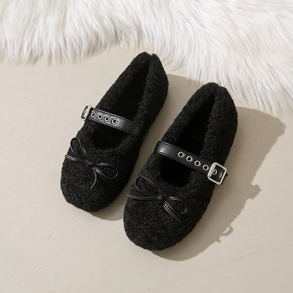 Damen Ballerinas Weich Bequem Verstellbar