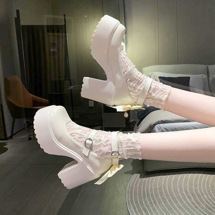Damen Pumps mit Riemchen und Schnalle Elegante Hochhackige Schuhe - Norvielle