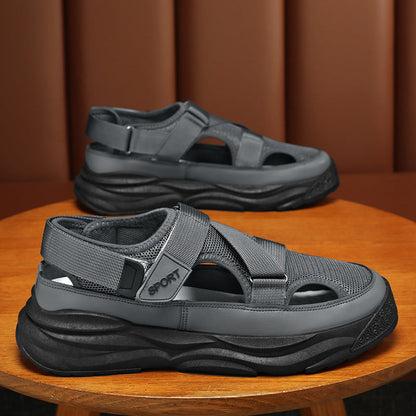 Damen Sport Sandalen Atmungsaktives Leder Robust