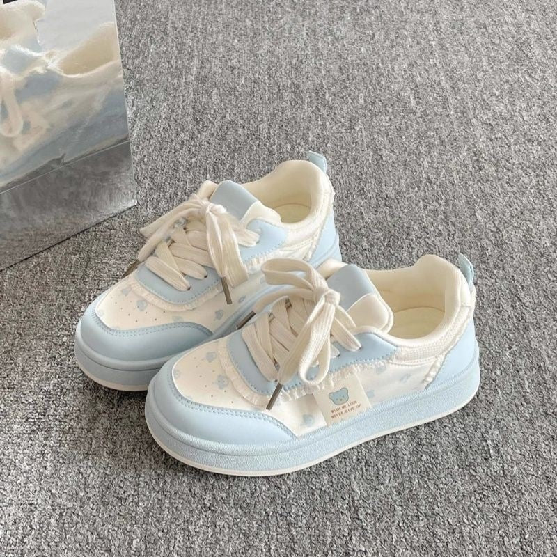 Damen Schnürschuhe Weich Bequem