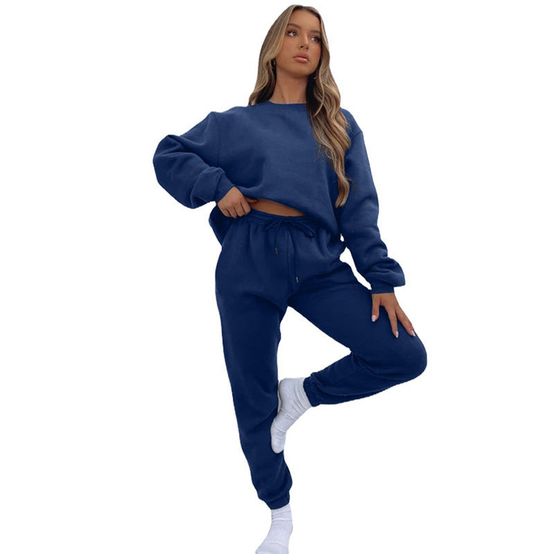 Damen Jogginganzug Sweatshirt Hose Sportlich Bequem